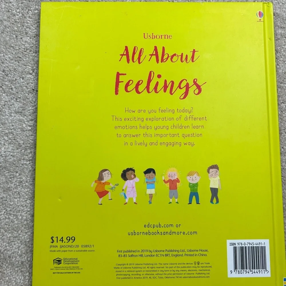 All About Feelings Felicity Brooks Frankie‎ Allen 2019 Illustrated Children's
